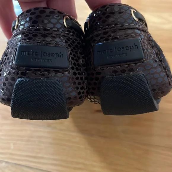 Marc Joseph NWOT Cypress Hill Brown Snake Skin loafers, Size 8.5 - Picture 6 of 6